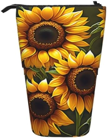 Sunflower Flowers Standing Pencil Case