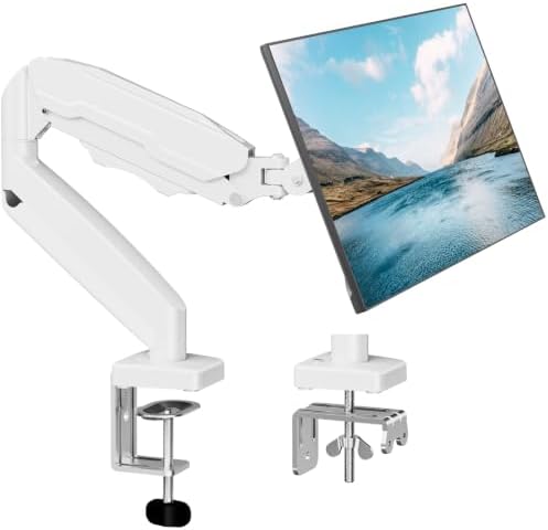 Single Monitor Mount, Fully Adjustable Monitor Arm Fits Max 32" Screen