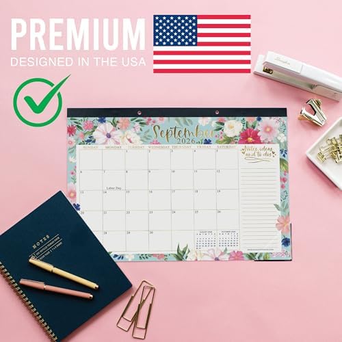 Large Desk Calendar 2026 - Desktop Calendar 2026-2027