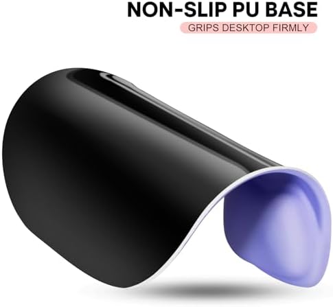 JIKIOU Ergonomic Mouse Pad with Gel Wrist Rest 2Pack, Portable Small Purple