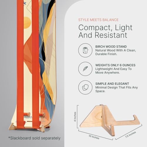 GIBBON SlackBoard Accessories, 3 Choices: Stand, Excercise Cards, Pole