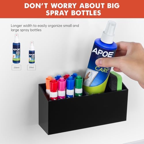 Magnetic Dry Erase Marker Holder for Whiteboard, Fridge Classroom