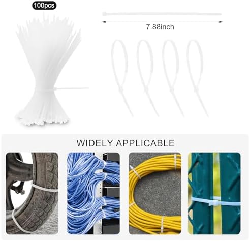 137PCS Cable Management Kit 4 Cable Sleeve Split 100 Cable Zip Ties 10 Cable Clips 15 Adhesive Wall Cable Tie 10 Cable Zip Tie for TV Computer Office Home Under Desk