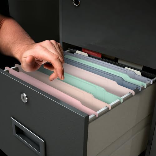 Watersay 12 Pack File Cabinet Dividers 11 x 6 in, Morandi Color