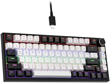 Newmen GM326 Mechanical Keyboard,75% Percent Gaming Keyboard,Wired Keyboard