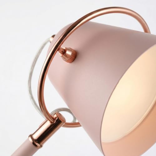 Brightech Zoey LED Floor Lamp - Flexible, Bright Standing Task Light for Puzzles, Crafting, Sewing and Reading - Perfect Dimmable Lighting for Kids Bedrooms, Desks, Nurseries, & Offices - Pastel Pink