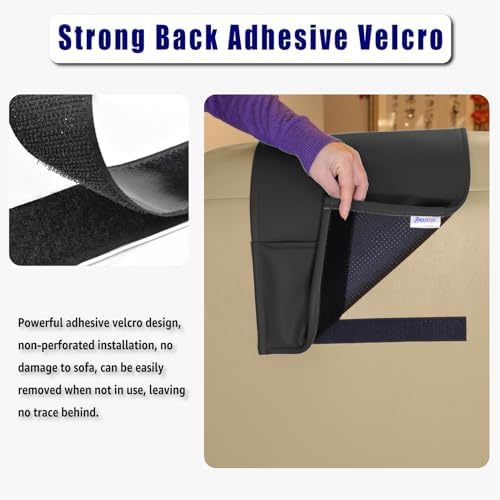 Non-Slip Memory Foam Neck Pillow for Recliner - Adjustable and Breathable Perforated Leather Design in Black, Ideal for Pain Relief at Home, Office, and Travel
