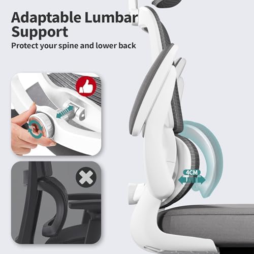 TRALT Office Chair Ergonomic Desk Chair - Gaming Chair with Lumbar Support