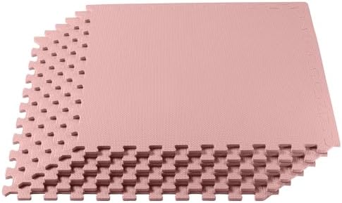 We Sell Mats 3/8" Thick Multipurpose EVA Foam Exercise Floor Mat, Interlocking Tiles, Anti-Fatigue for Home or Gym
