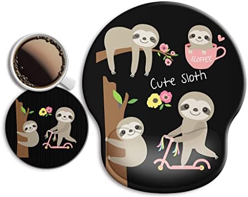 Ergonomic Mouse Pad with Wrist Rest Support,Gel Mouse Pads for Desk