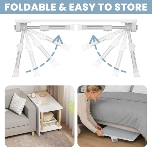 Adjustable Lap Desk, Foldable Laptop Desk for Bed, X-Large Lap Table