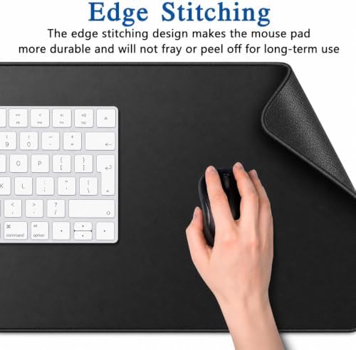 Large Gaming Mouse Pad 31.5 x 15.7 Inch, Black Extended Desk Mat