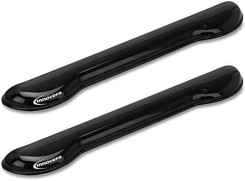 Innovera : Softskin Gel Keyboard Wrist Rest, Black -:- Sold as 2 Packs of - 1 - / - Total of 2 Each
