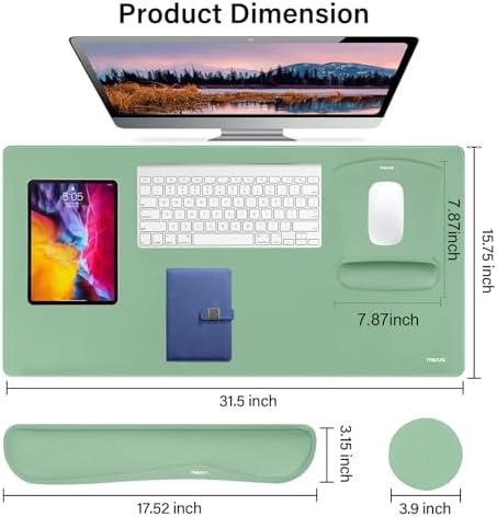 MOSISO Keyboard Mouse Pad Set, Large Gaming Mousepad&Keyboard Wrist Rest