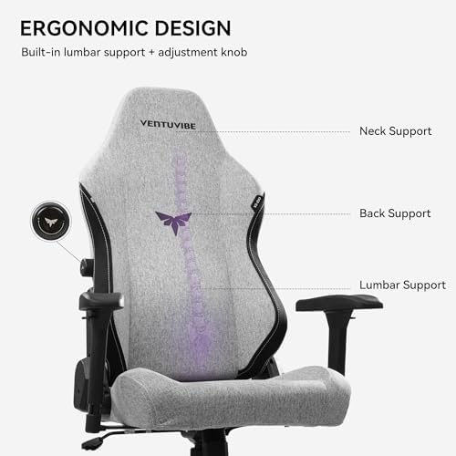 Gaming Chair - High Back Ergonomic Computer Chair with Lumbar Support, Video Game Chair-4D Adjustable Armrests,170° Reclining & 320lb Capacity,Game Chair for Home