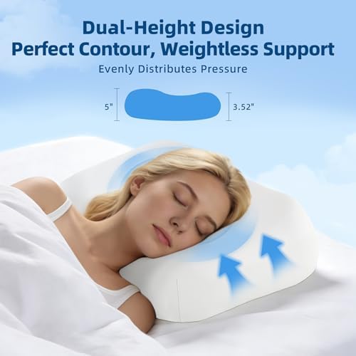 Ergonomic Memory Foam Pillow for Side & Back Sleepers