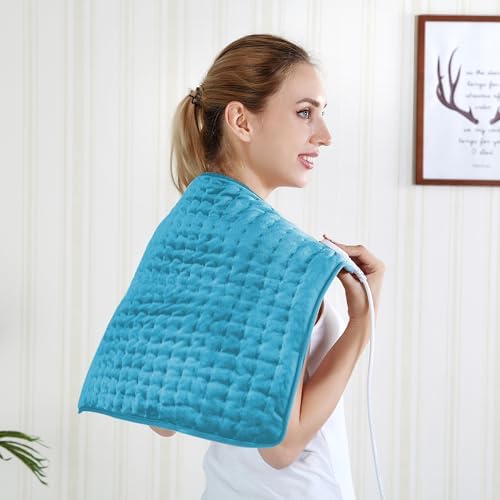 24x20 Inch Electric Heating pad for Back Neck Shoulder Knee Arms Legs- Electric Heat Pads with 6 Heat Settings & Auto Shut Off &Dry/Moist Heat Heating Pad for Birthday Mother Father Girl Men Women