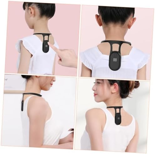 Boys and Girls Posture Training Sensor for Boys, Black ABS Silicone Device