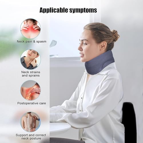 Wonder Care Neck Brace for Sleeping - Cervical Collar Relief Neck Pain and Neck Support Soft Foam Wraps Cervical Spine Pressure for Women & Men