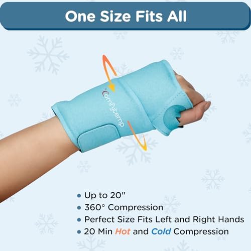Comfytemp Wrist Ice Pack Wrap for Carpal Tunnel Relief, FSA Approved HSA