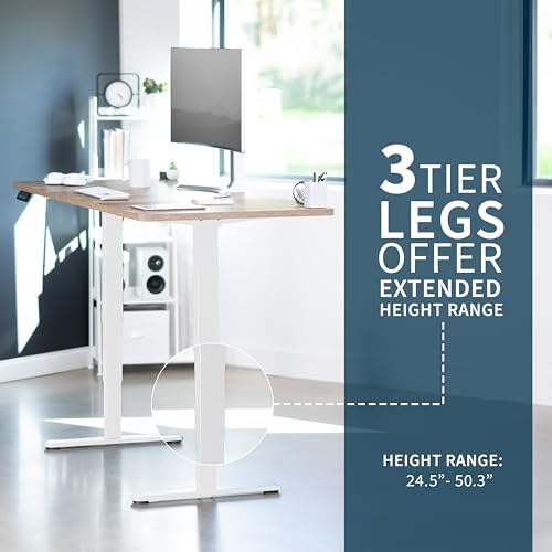 VIVO Reclaimed Wood 71 x 30 in Standing Desk, DESK-KIT-2W7P