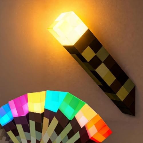 7Color Wall Mounted Torch Light，Rechargeable Torch lamp, LED Night Light