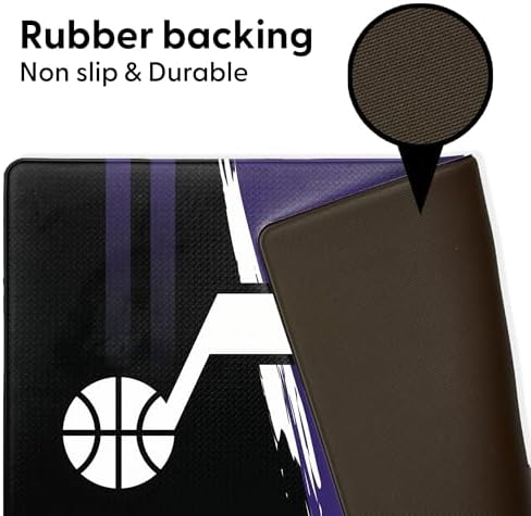 Northwest NBA Utah Jazz Embossed Anti-Fatigue Mat, Cushioned Kitchen Floor Rug, Non-Slip PVC Standing Comfort, 18 x 30 in