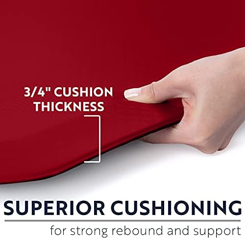 KANGAROO Cushioned Anti Fatigue Kitchen Mats for Floor, 20x48 Red