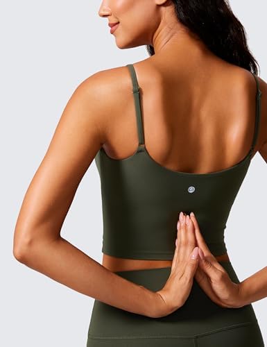 CRZ YOGA Butterlift Scoop Neck Crop Tank Top
