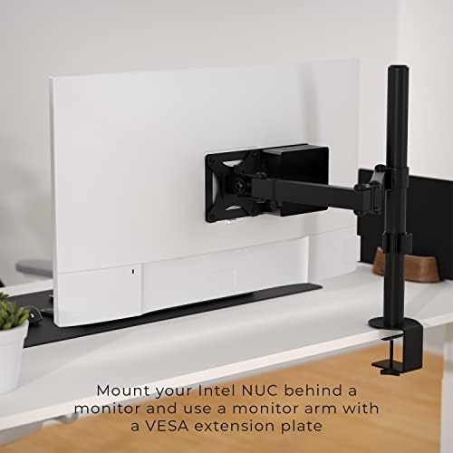 HumanCentric Mounting Bracket for Intel NUC mini pc VESA Monitor Arm 75x75
