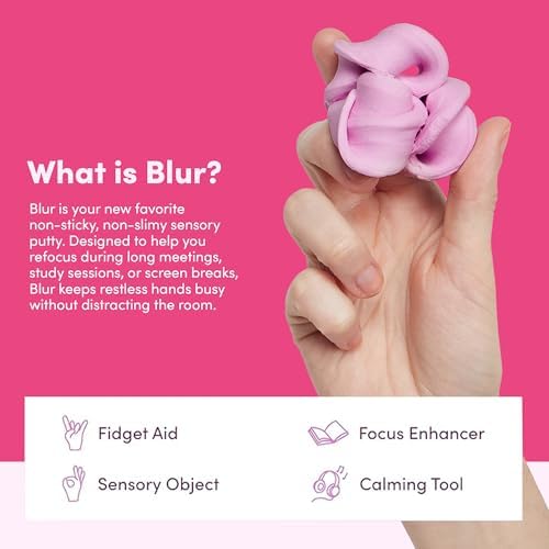 Speks Blur Sensory Slime Putty, Silent Stress Relief Tool, Desk Toy