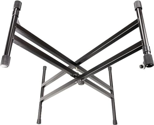 RockJam RJX29 Adjustable X Frame Keyboard Stand with Locking Straps