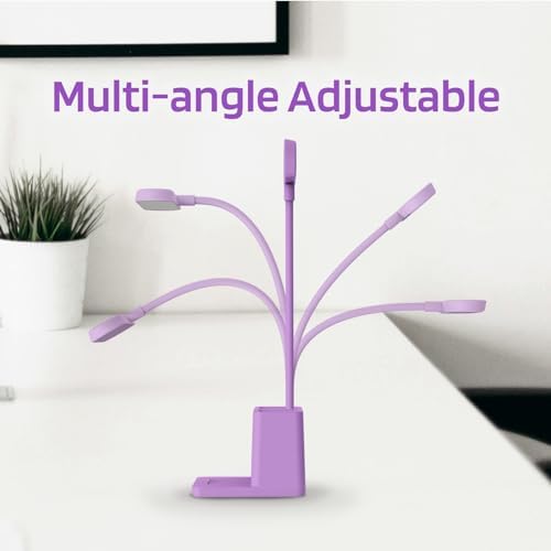 AXX Purple Desk Lamp, Cute Table Light for Home Office College Dorm