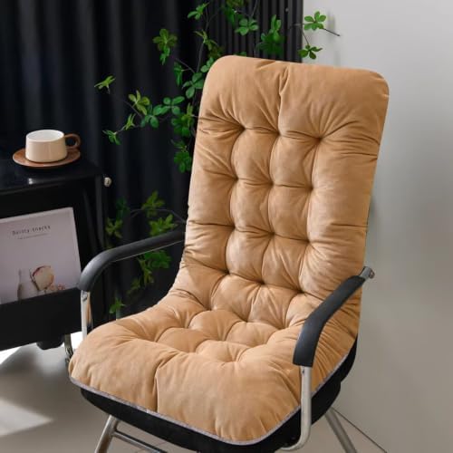 Velvet Rocking Chair Cushions Recliner Cushions with Ties for Home Office