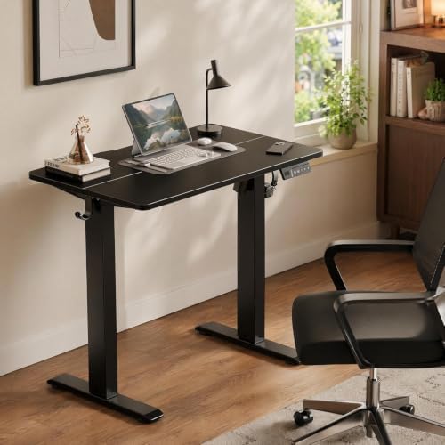 Claiks 32 x 19 Inch Black Electric Standing Desk