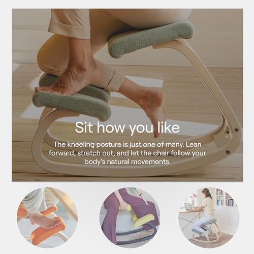 Varier Ergonomic Kneeling Chair, Rocking Knee Stool for Home Office Desk