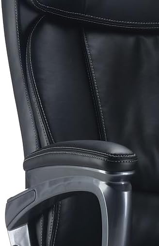 Staples Lockland Ergonomic Leather Managers Big & Tall Chair, 400 lb. Capacity, Black, 2/Pack