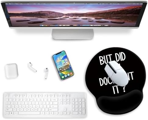 Blusabaca Funny Mouse Pad with Wrist Rest Ergonomic Mousepad Office Gifts