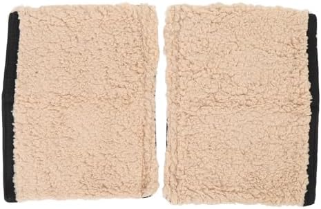 Premium Sheepskin Chair Armrest Pad, Fleece Armrest Cushion for Chairs, Enhanced Comfort and Skin Protection, Armrest Protector for Home or Office Use, Fits Most Chairs