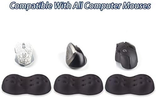 BRILA Deluxe Ergonomic Mouse Wrist Rest Guard - Soft Memory Foam Wrist Elbow Support Cushion Pad for Computer Laptop Office Work PC Gaming Mouse