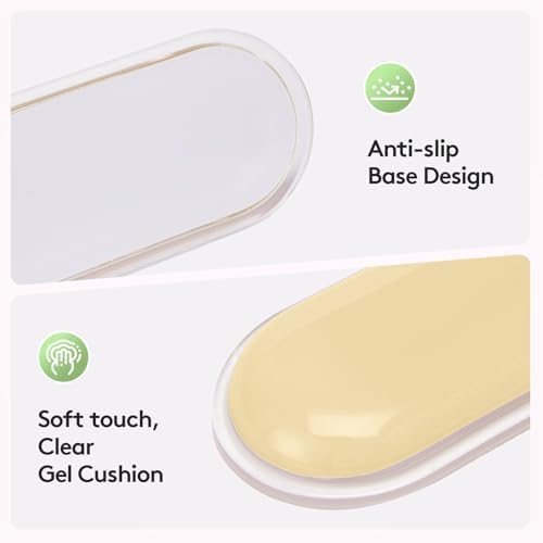 Keyboard and Mouse Wrist Rest Pad, Soft Gel Wrist Support Pad with Non-Slip Base, Upgrade Ergonomic Wrist Rest Support Set for Office Gaming, Pink Green Orange