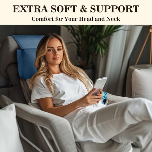 Recliner Headrest Pillow, Adjustable Comfort Neck & Head Support Pillow