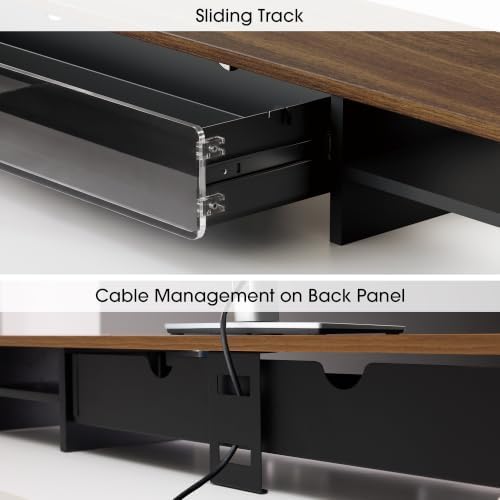 Fenge Monitor Stand with Acrylic Display Drawer for Figures & Collectibles