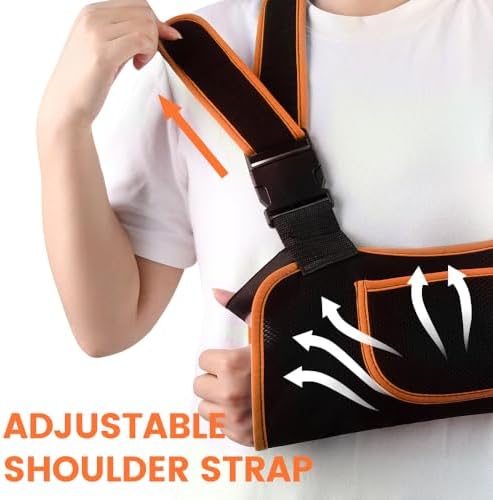 Arm Sling Shoulder Immobilizer for Men & Women, Rotator Cuff Support Brace