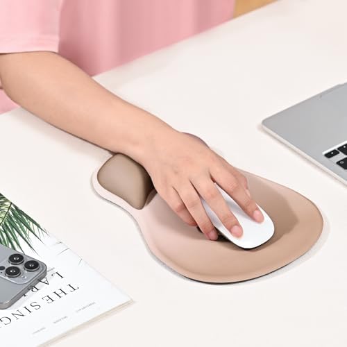 EooCoo Mouse Pad with Gel Wrist Rest, Ergonomic Mousepad Wrist Alignment