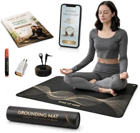 Grounding Mat for Bed & Feet, Conductive Earthing Pad for Home