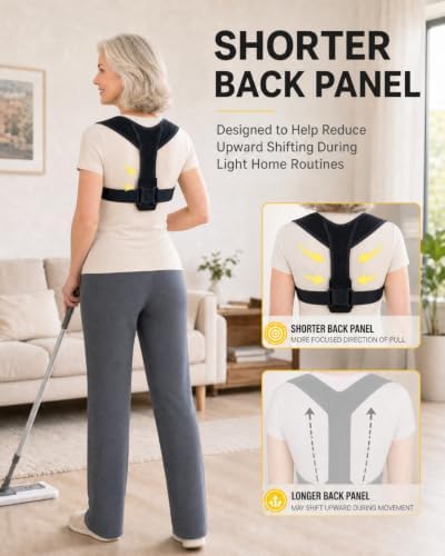 Seniors Women's Shoulder Posture Corrector, Upper Back Brace for Home Use
