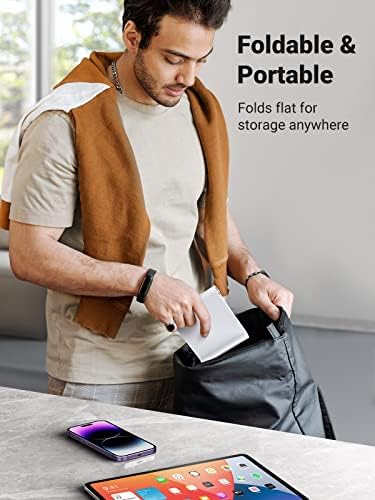 UGREEN Tablet Stand Holder Adjustable Portable Desktop Dock Office Compatible with iPad Pro 11 9.7 10.5 Air Mini 5 4 3 2 iPhone 17 16 15 14 13 12 White