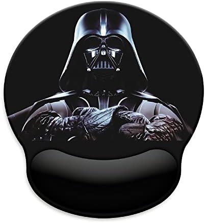 Black Mouse Pad with Wrist Rest,Non-Slip Rubber Base for Comfortable Gaming Mousepad - Ergonomic Mouse Pads with Wrist Support Suitable for Laptop Desktop and Work, Office Desk Accessory