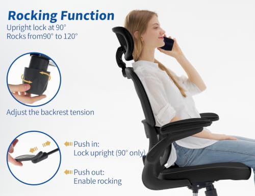 TRALT Office Chair Ergonomic Desk Chair - Gaming Chair with Lumbar Support
